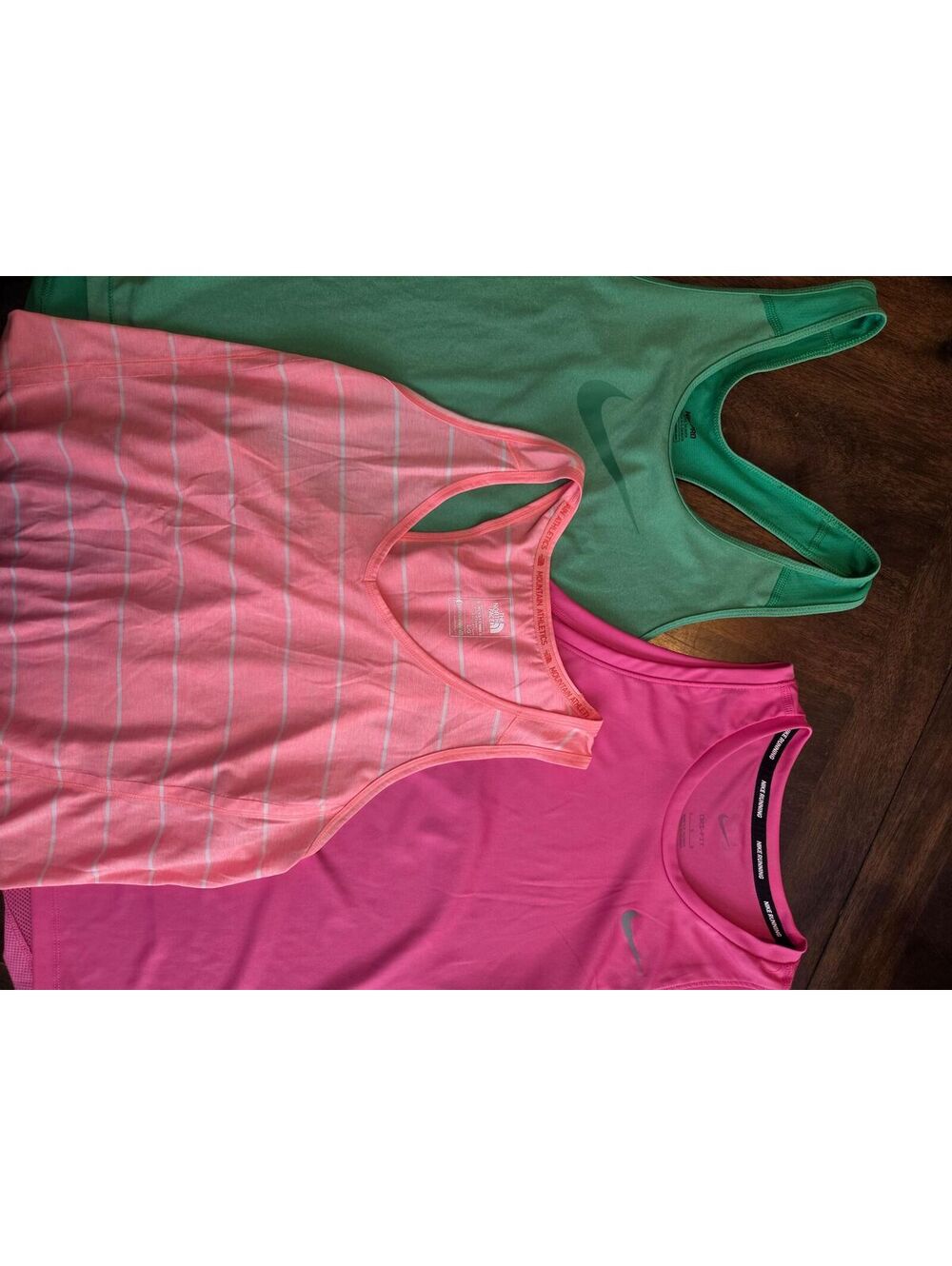 3 Pack of Large Tanks - 2 Nikes and 1 Northface